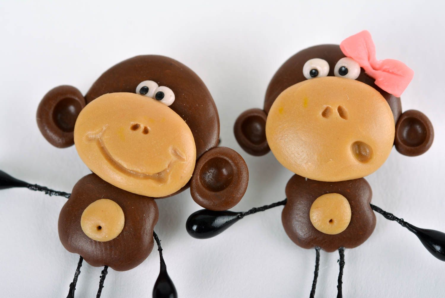 Handmade schöne Broschen lustige Schmucke für Frauen Designer Broschen Affen foto 2