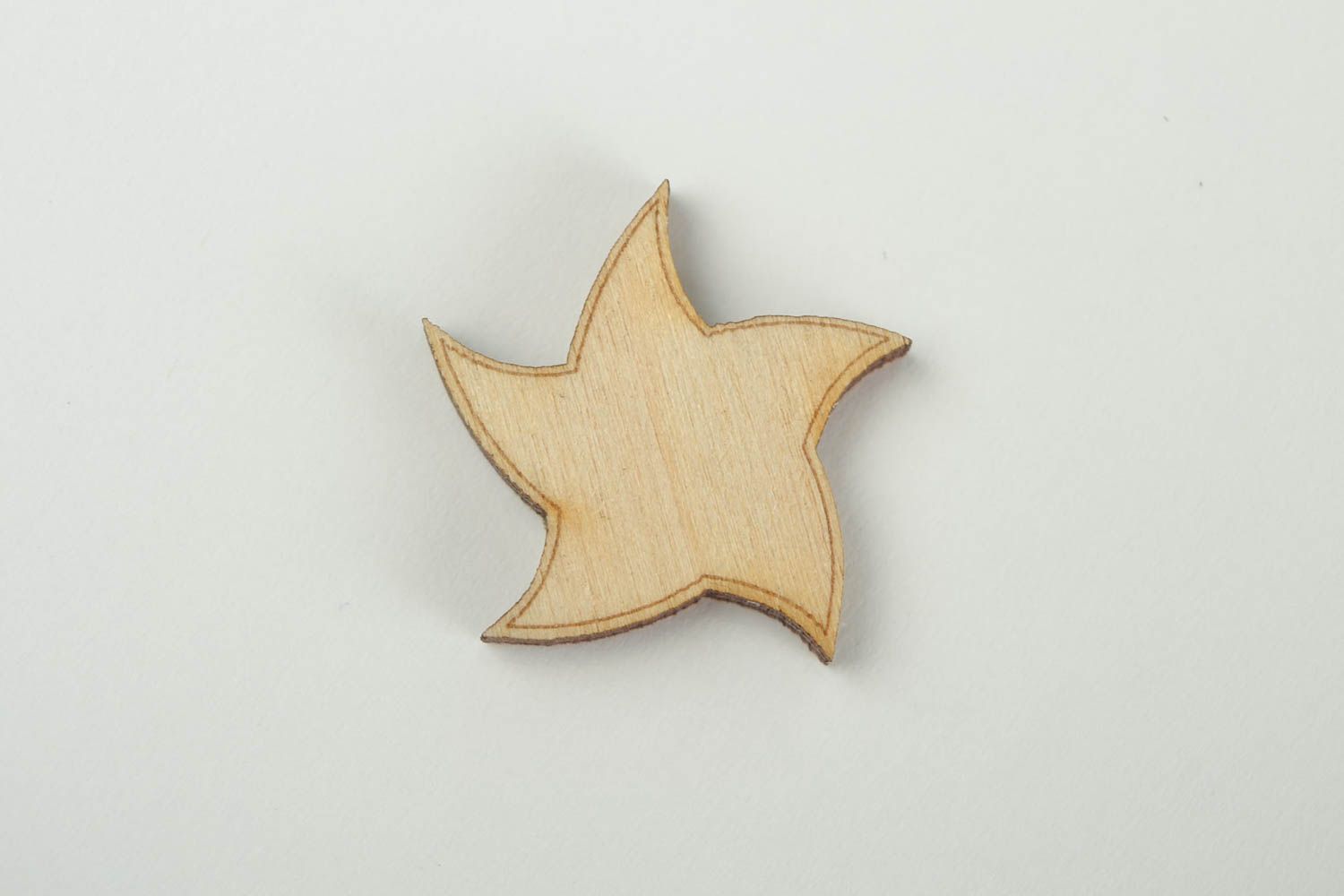 Figur zum Bemalen Stern handmade Holz Rohlinge Miniatur Figur für Handarbeit foto 3