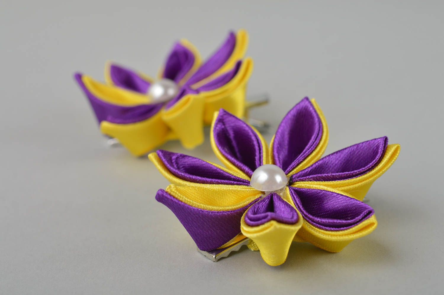 Pinzas de pelo artesanales con flores accesorios para niñas regalos originales foto 4