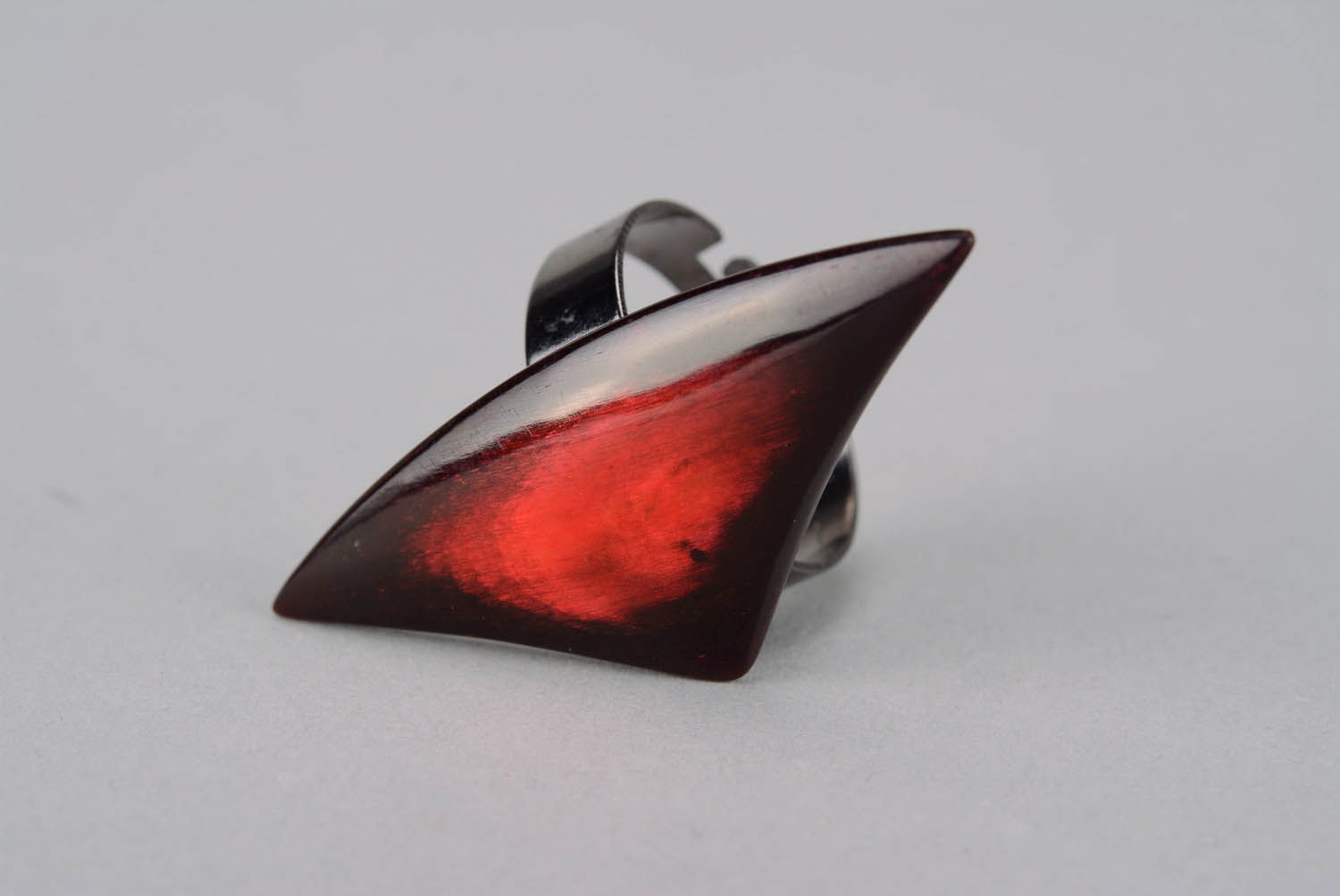 Ring made of horn Red sail photo 1