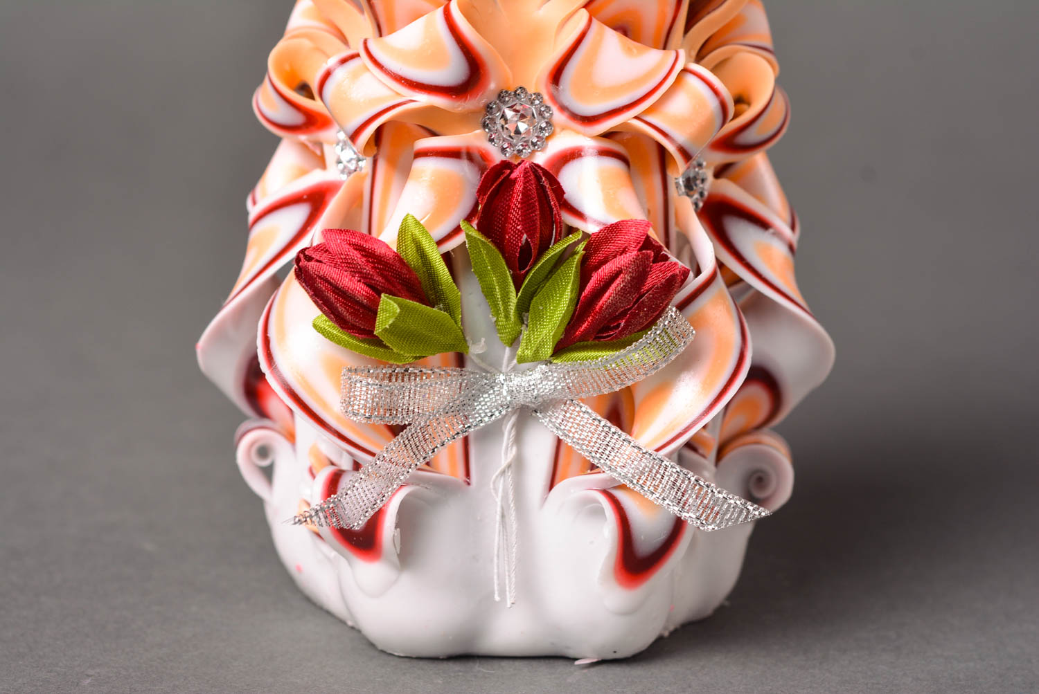 Kerze aus Paraffin handmade buntes Teelicht originelles Geschenk süße Dekoidee foto 4