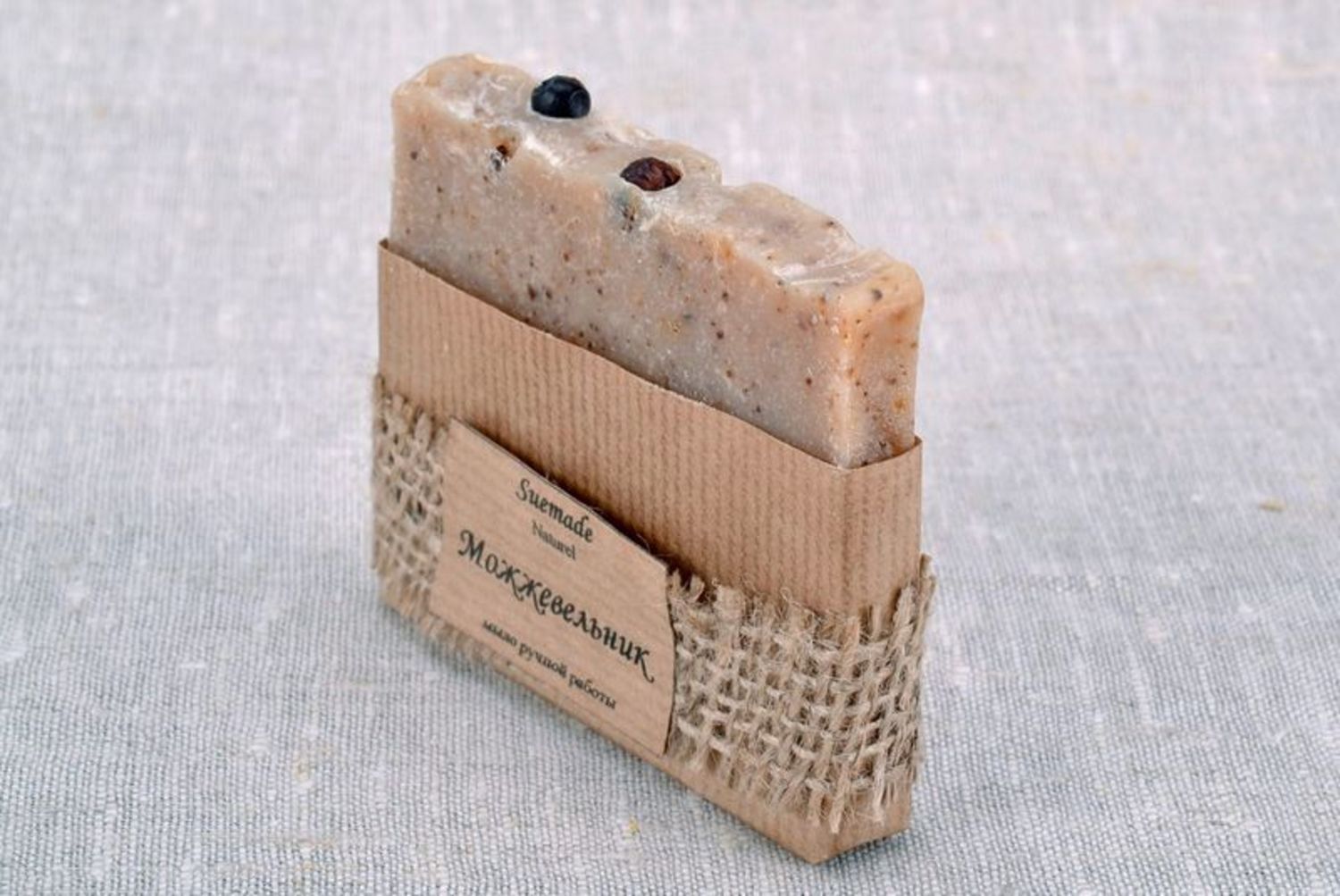 Handmade soap with juniper photo 2