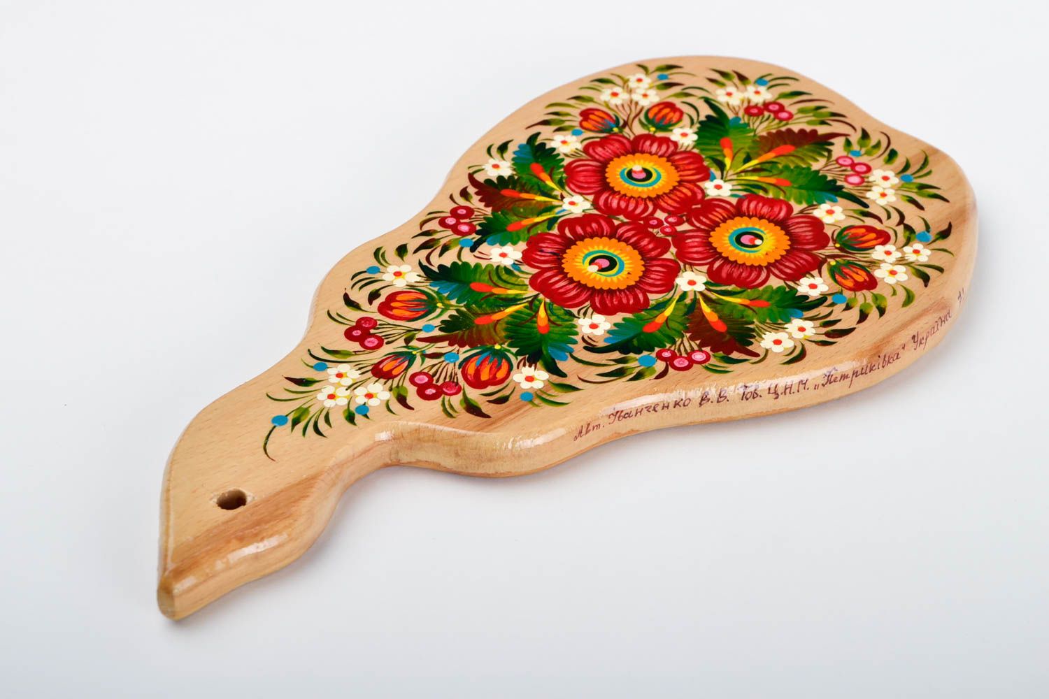 Tabla de cortar  decorada hecha a mano accesorio de cocina souvenir original foto 4