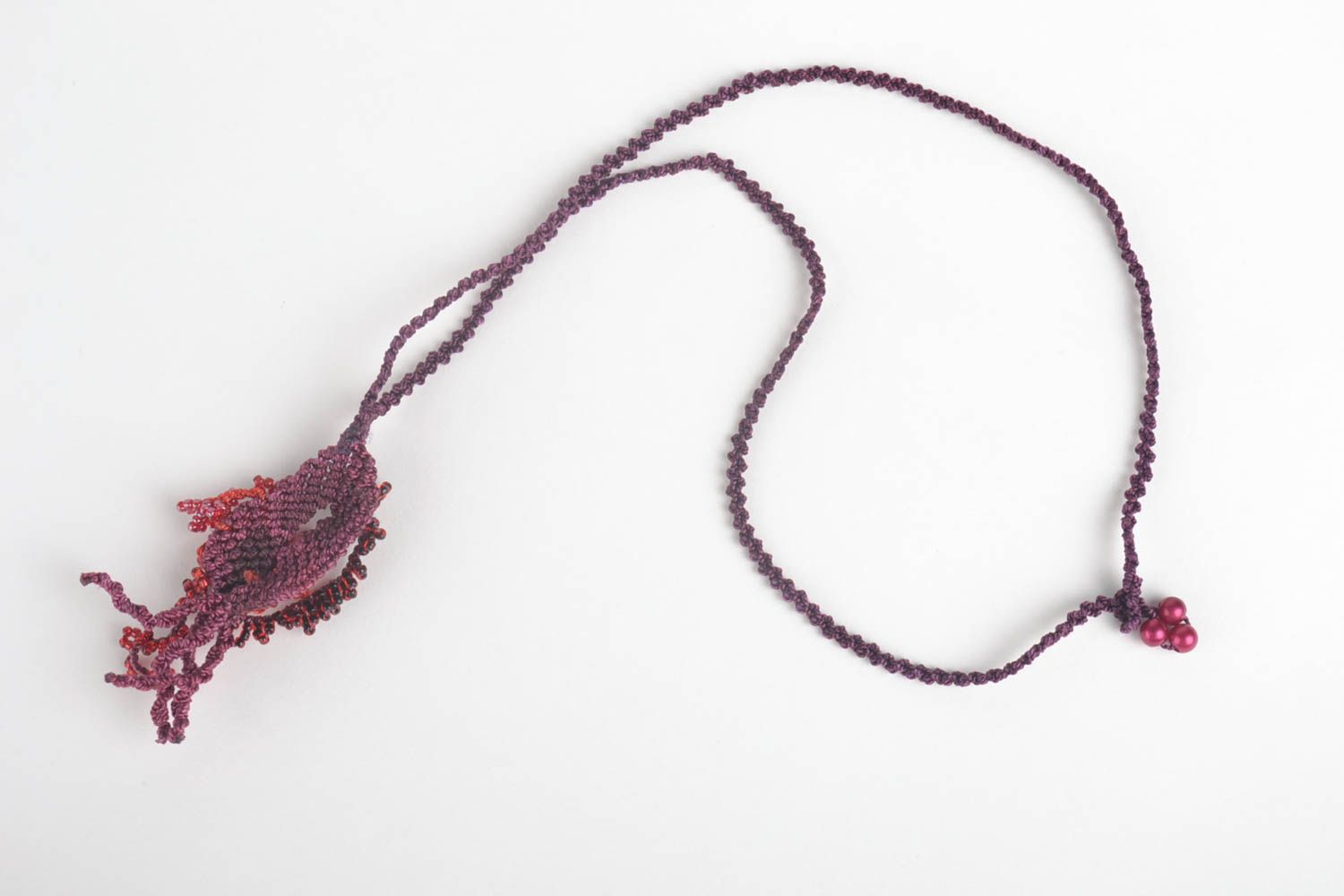 Halskette mit Anhänger Halskette für Frauen Rocailles Kette Schmuck handgemacht foto 3