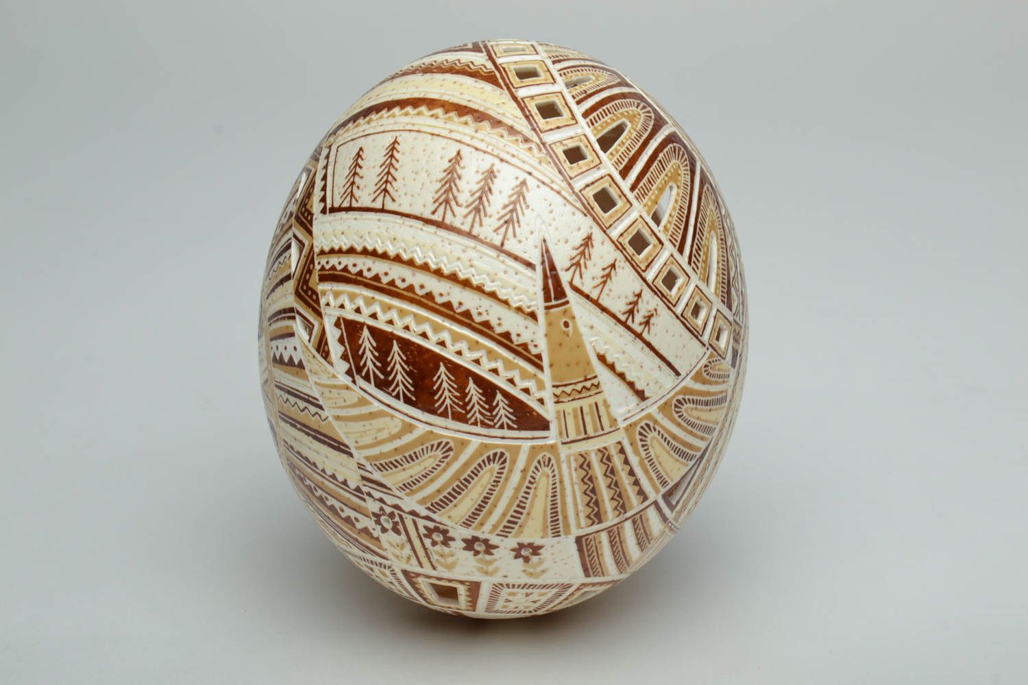 Designer Easter egg with painting photo 3