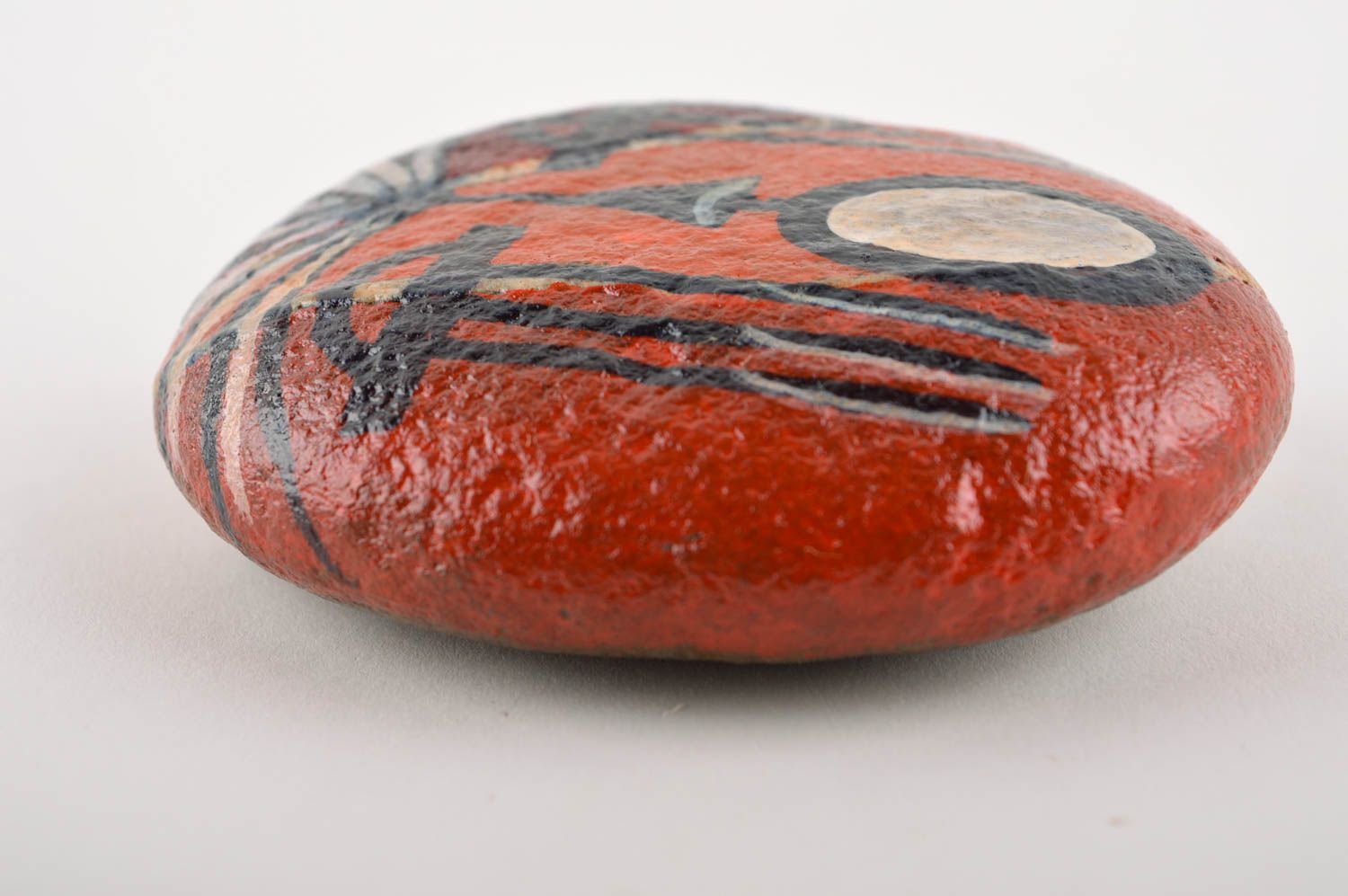Раскрашенный камень ручной работы декор для дома маска музыки морской камень фото 3