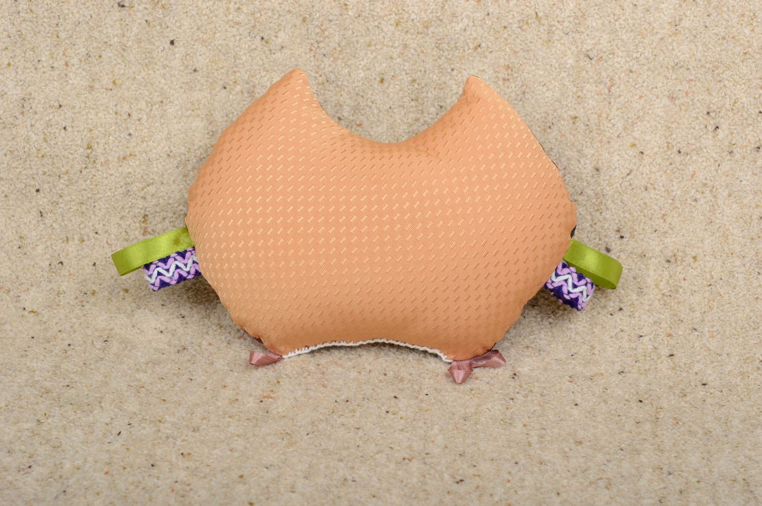 Диванная подушка сова ручной работы игрушка подушка детская игрушка стильная фото 4