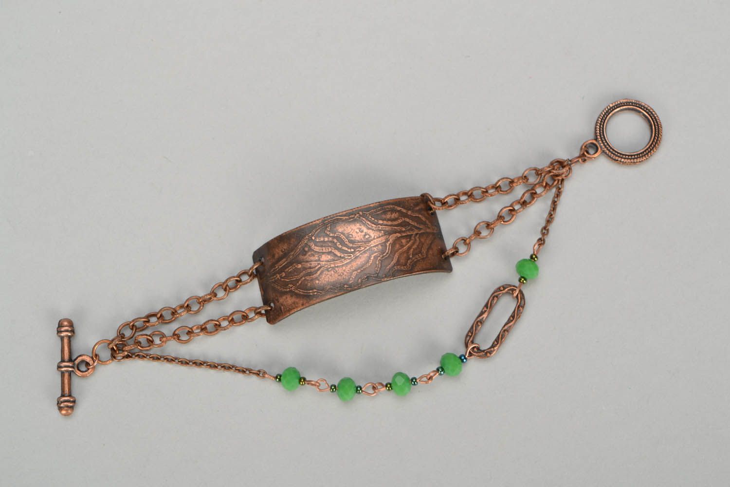 Handmade copper bracelet photo 3