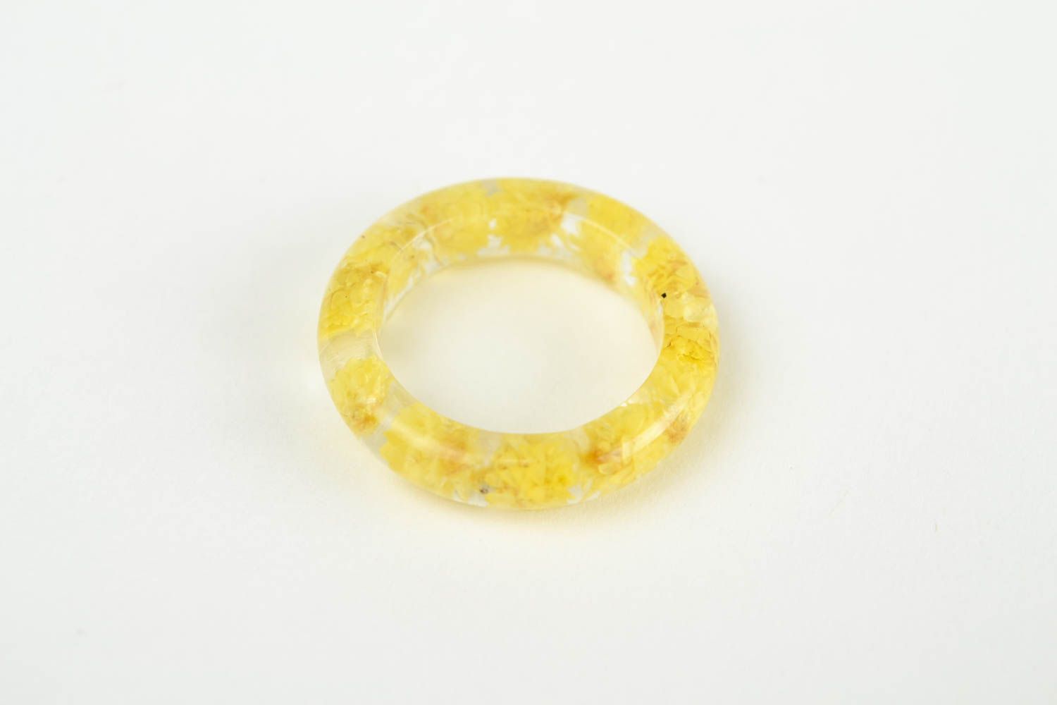 Перстень ручной работы кольцо с цветами модное кольцо желтое красивое стильное фото 3