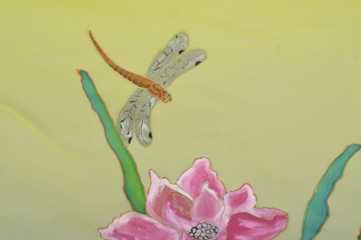 Paréo multicolore en mousseline Lotus rose fait main photo 5