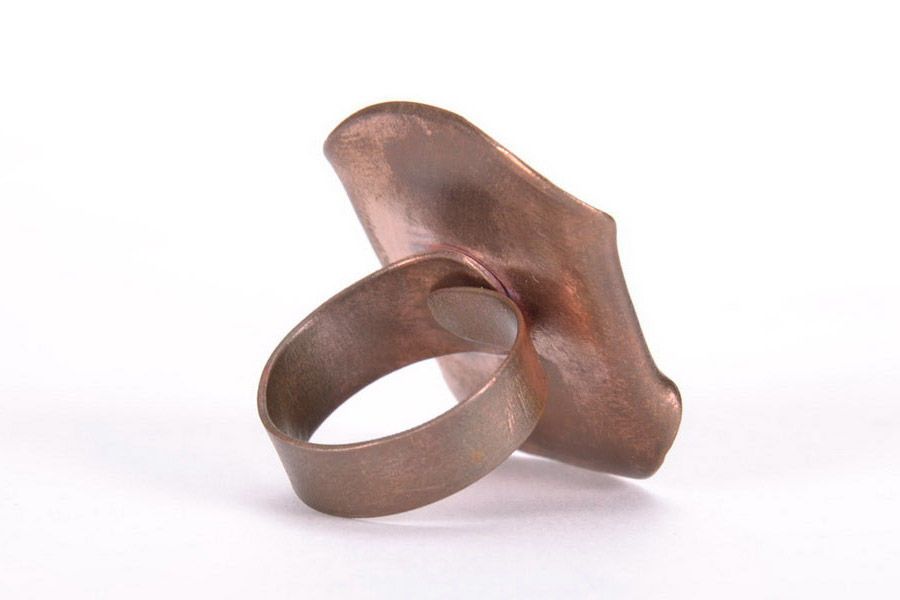 Ring Made of Copper Using Hot Enamel Technique photo 4