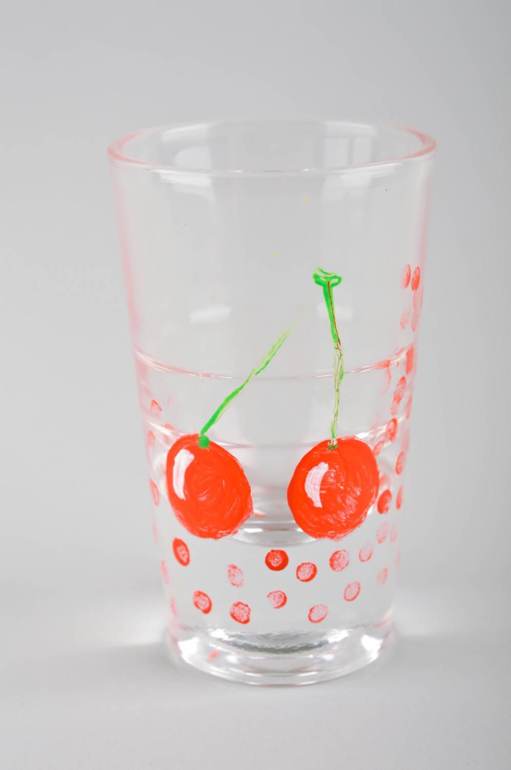 Handgemachtes Geschirr bemaltes Glas Pinnchen Schnaps mit Muster Geschenk Ideen foto 2