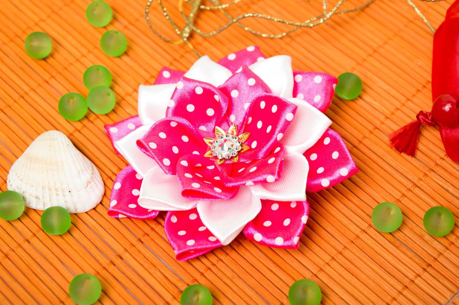Handgemachte Blume Haarspange in Rosa schöne Haarspange
Geschenk für Mädchen foto 1