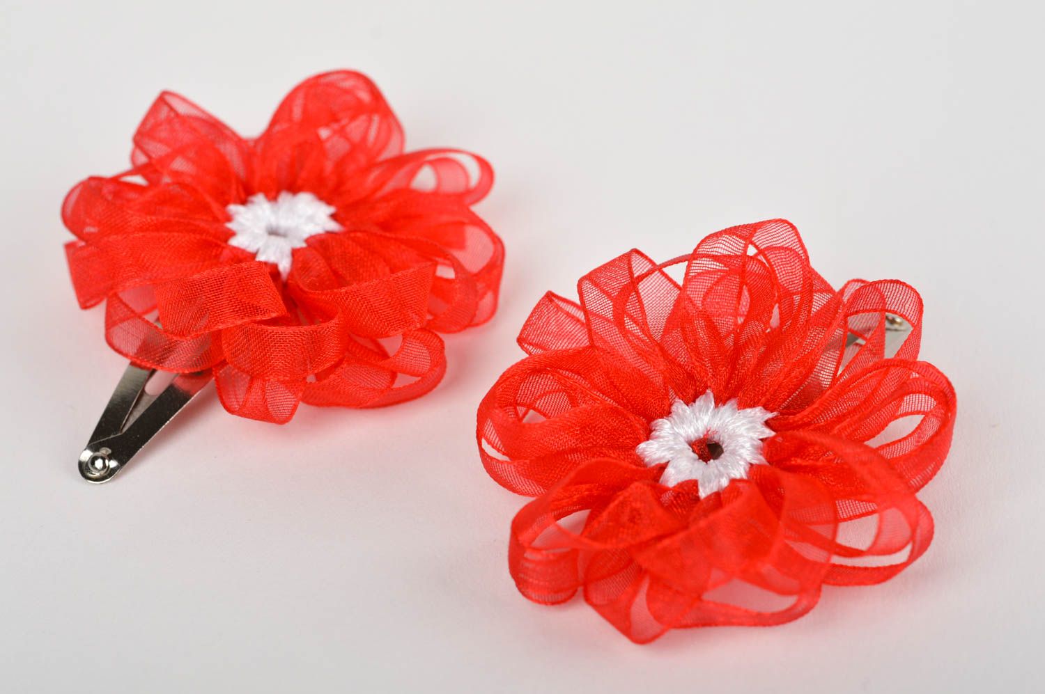 Handmade flower barrette for children designer hair clip hair accessories photo 3