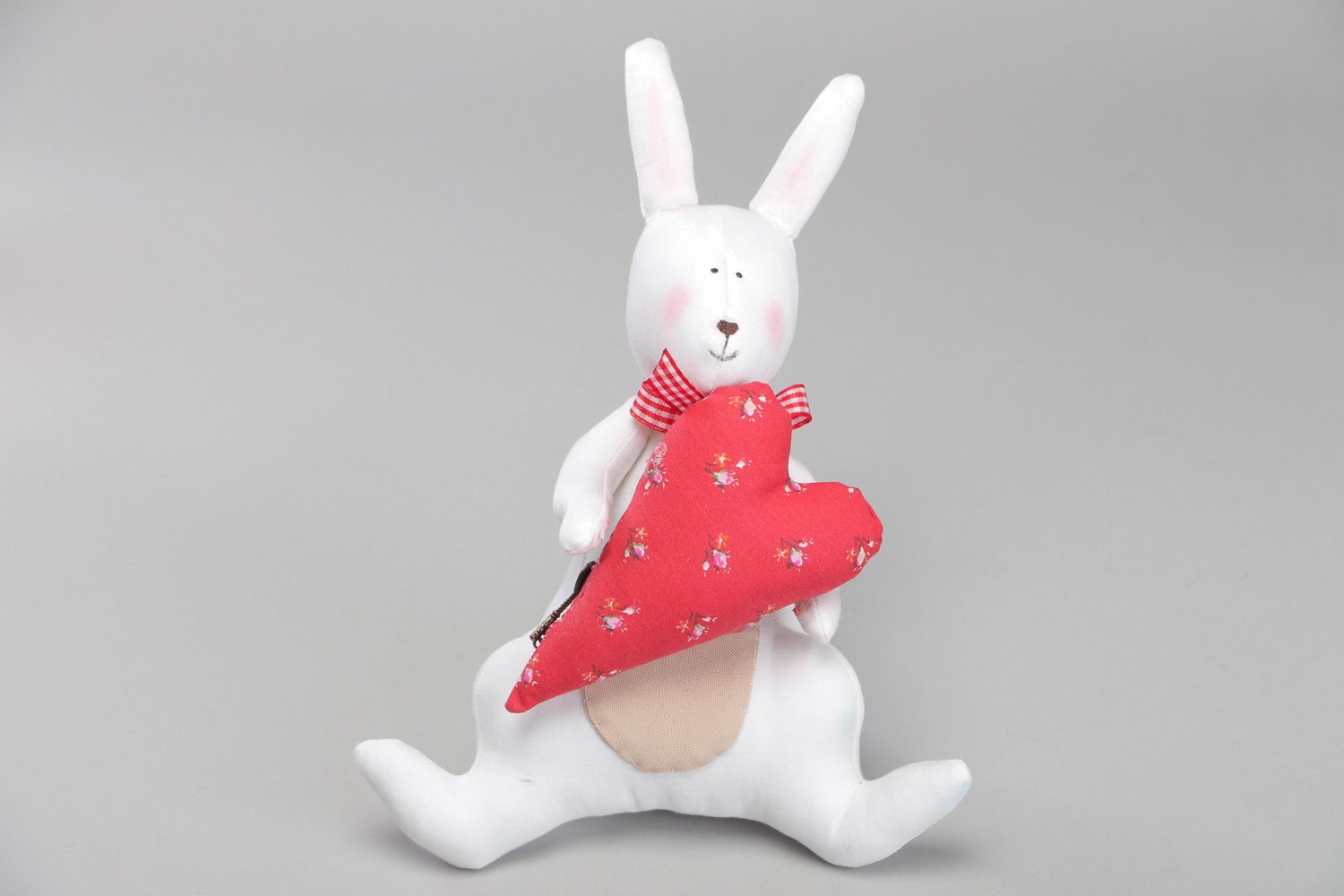 Nice handmade children's soft toy hare photo 1