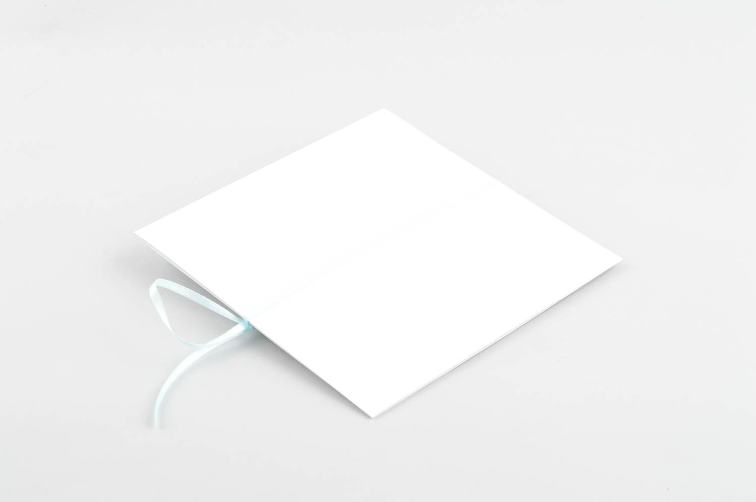 Enveloppe fait main Enveloppe à cd Idée cadeau papier fleurs bleu clair photo 4