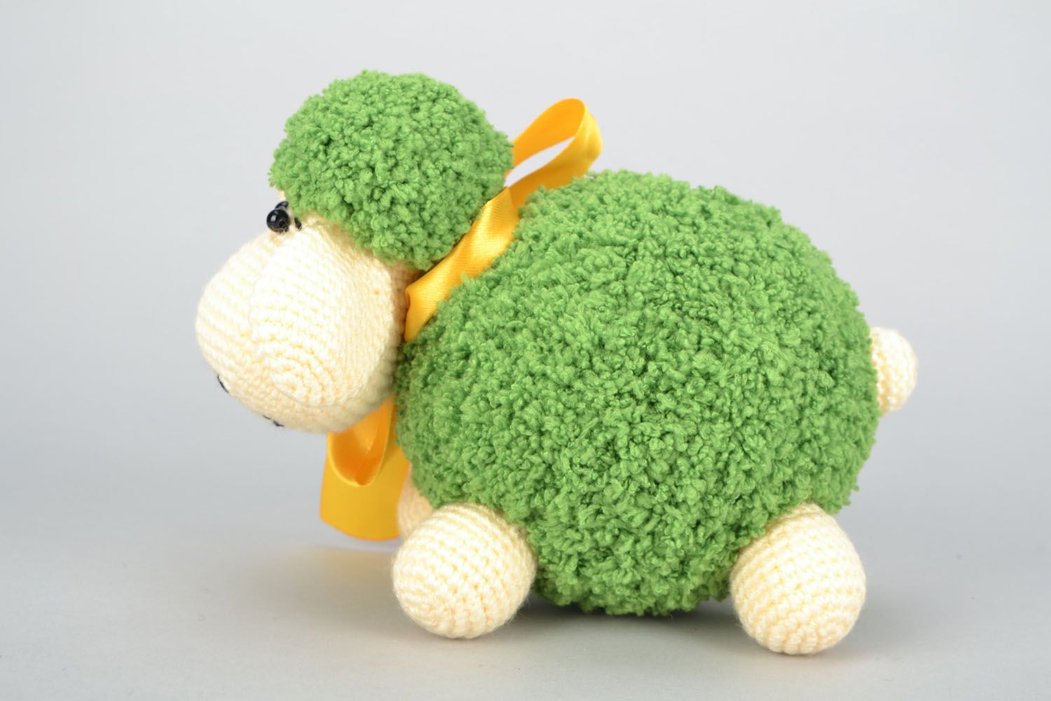 Peluche de animal oveja hecho a mano juguete de ganchillo regalo para niño foto 3