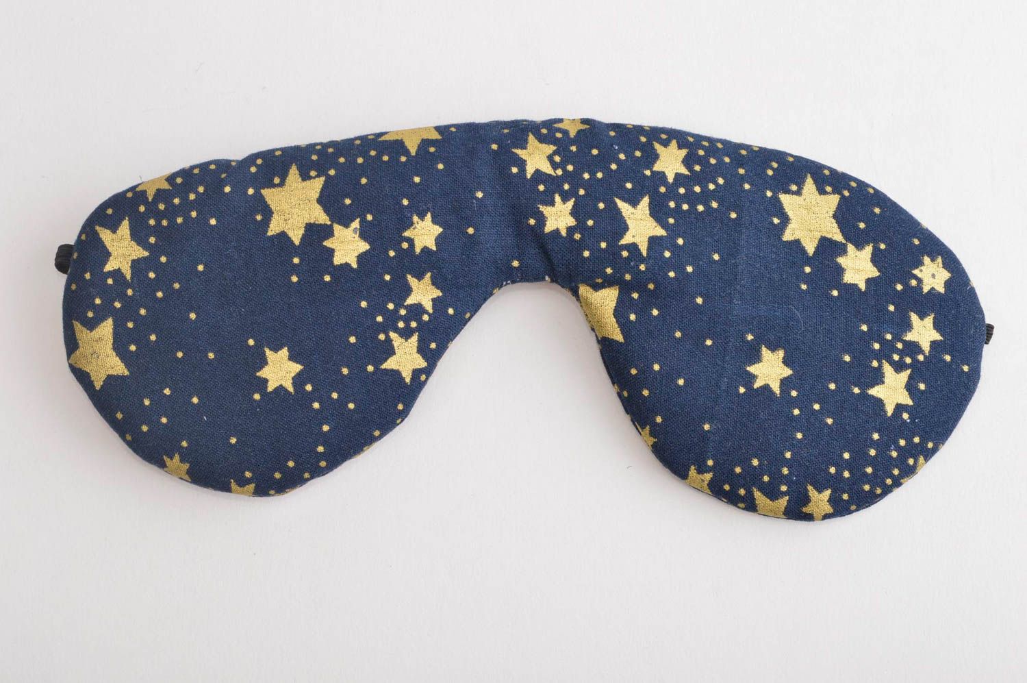 Повязка для сна ручной работы маска для сна синяя со звездами очки для сна фото 2