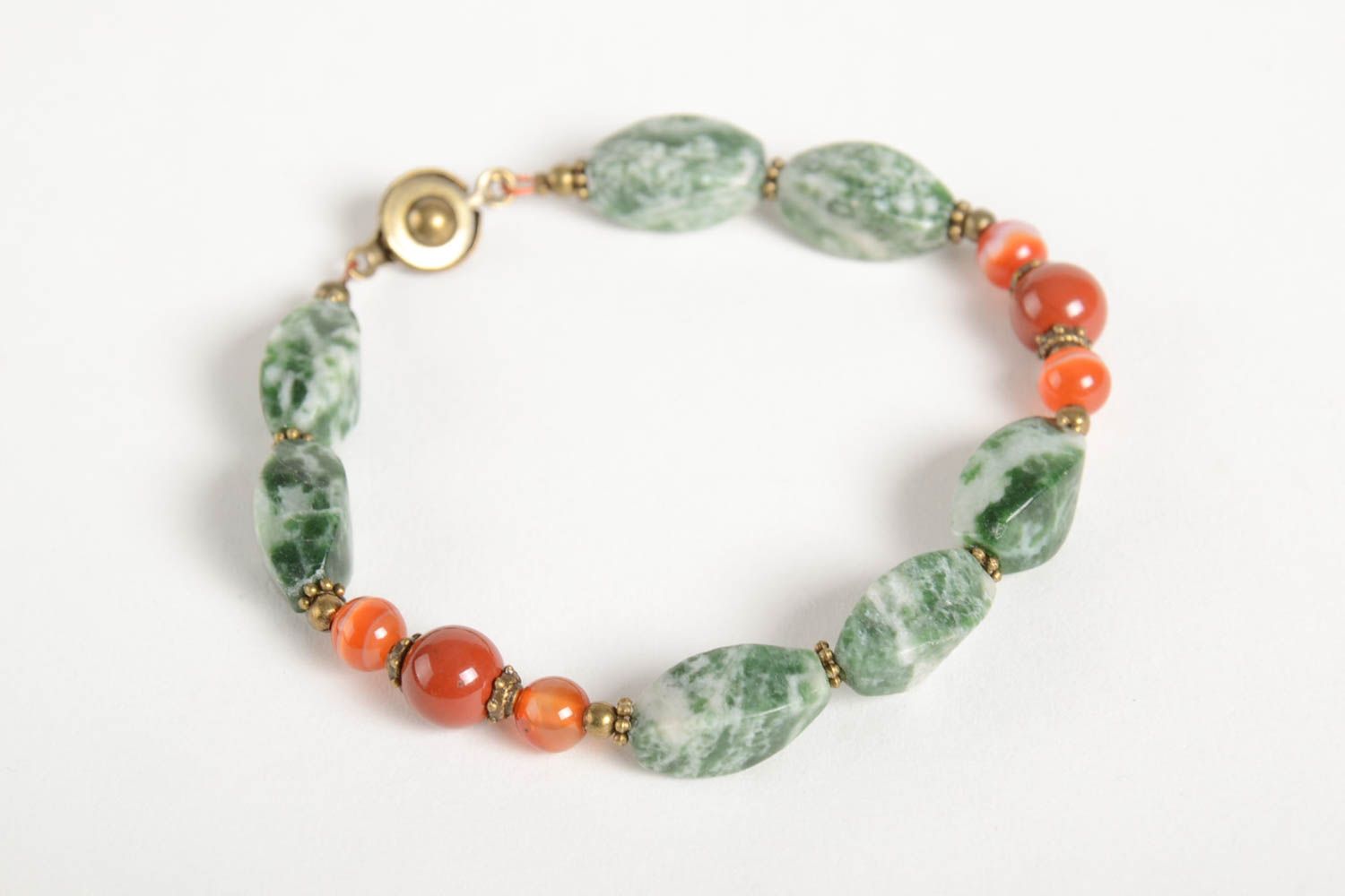 Bracelet pierres naturelles Bijou fait main Accessoire femme cadeau design photo 5