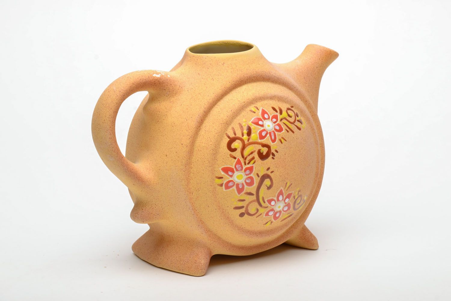 Ceramic teapot with painting photo 3