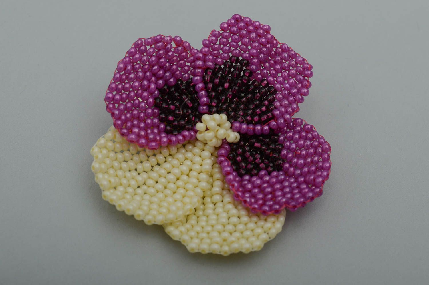 Handmade stylish barrette beaded hair clip seed beads accessories for girls photo 2