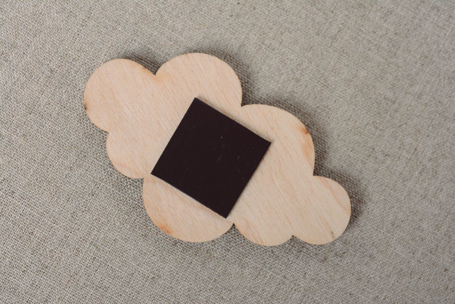 Blank magnet in the shape of cloud photo 2