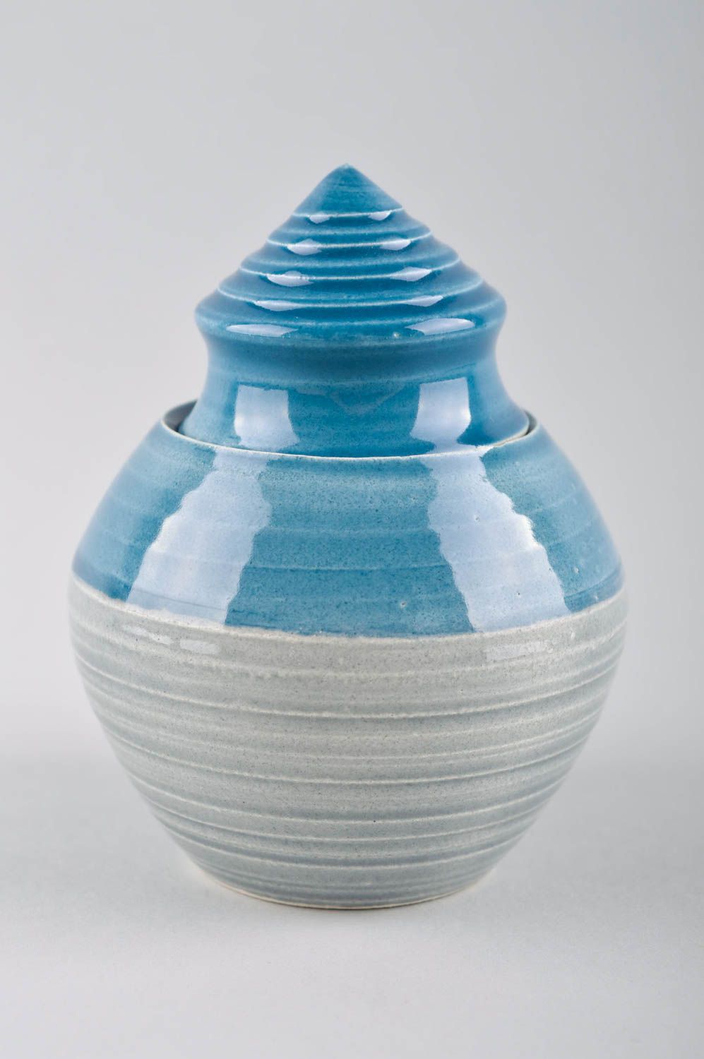 Handmade ceramic sugar pot kitchen pottery ceramic tableware present for wife photo 2