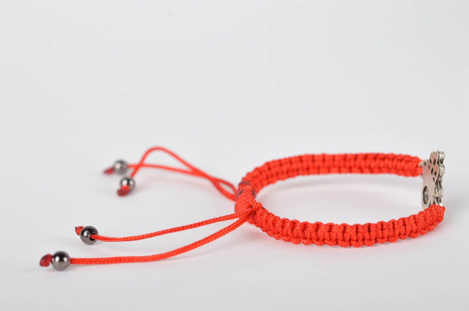Pulsera de hilo rojo hecha a mano accesorio para mujer pulsera con cuentas foto 5