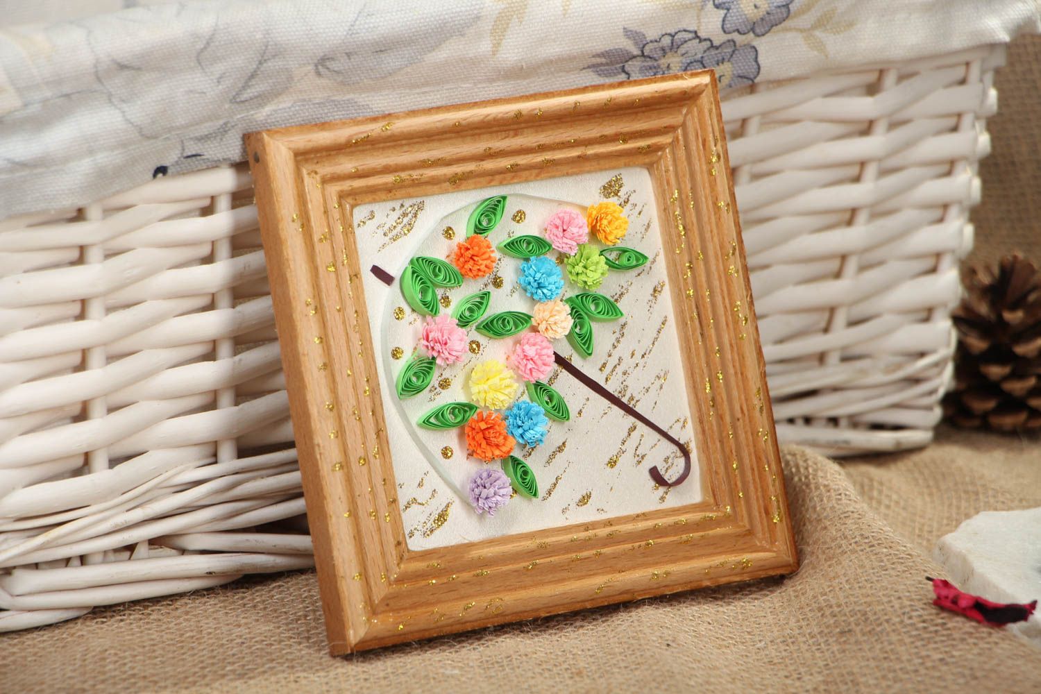 Small quilling wall panel photo 5