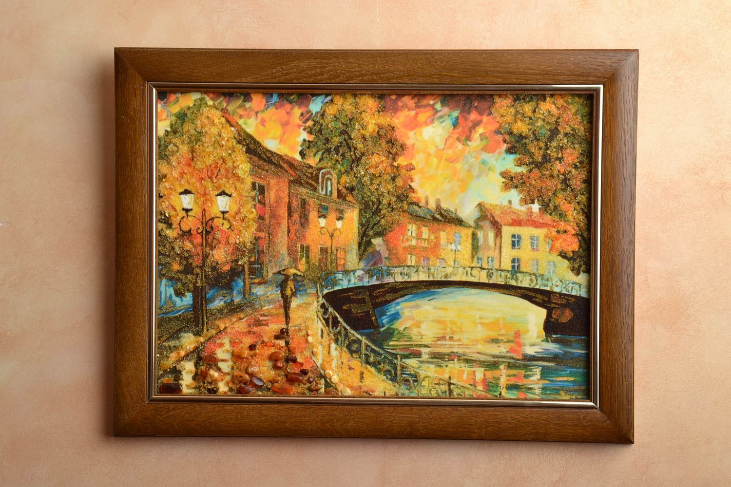 Картина на стену янтарная Осень фото 1