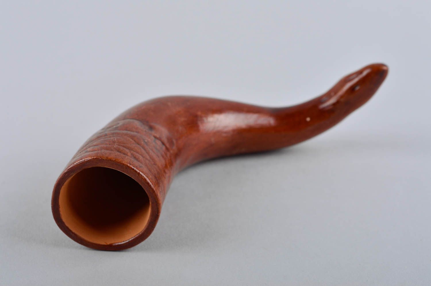 Ceramic handmade ware designer horn cup stylish horn for beverages art pottery photo 3