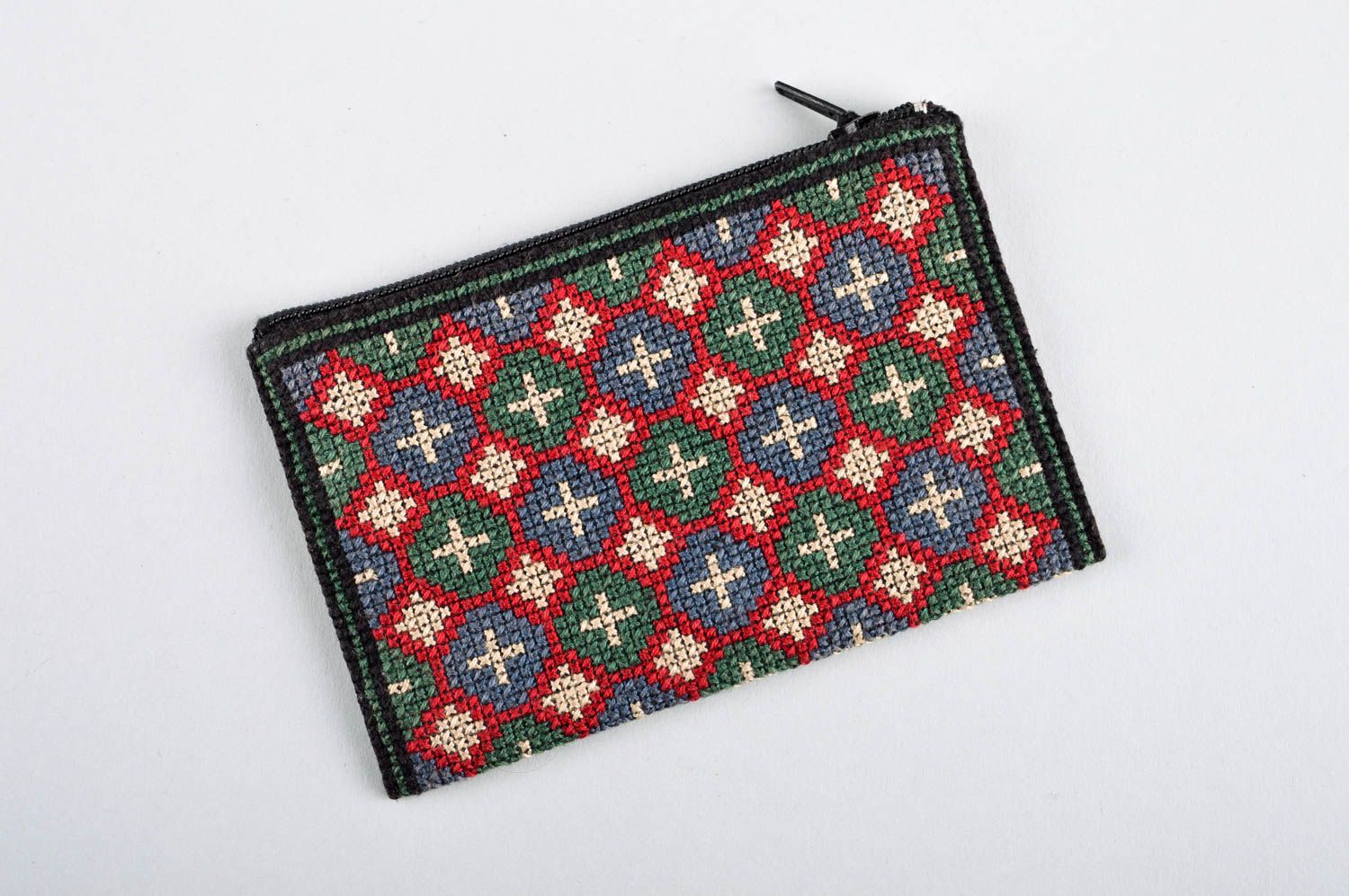 Handmade Portemonnaie Damen aus Stoff schöne Geldbörse Accessoire für Frauen foto 2