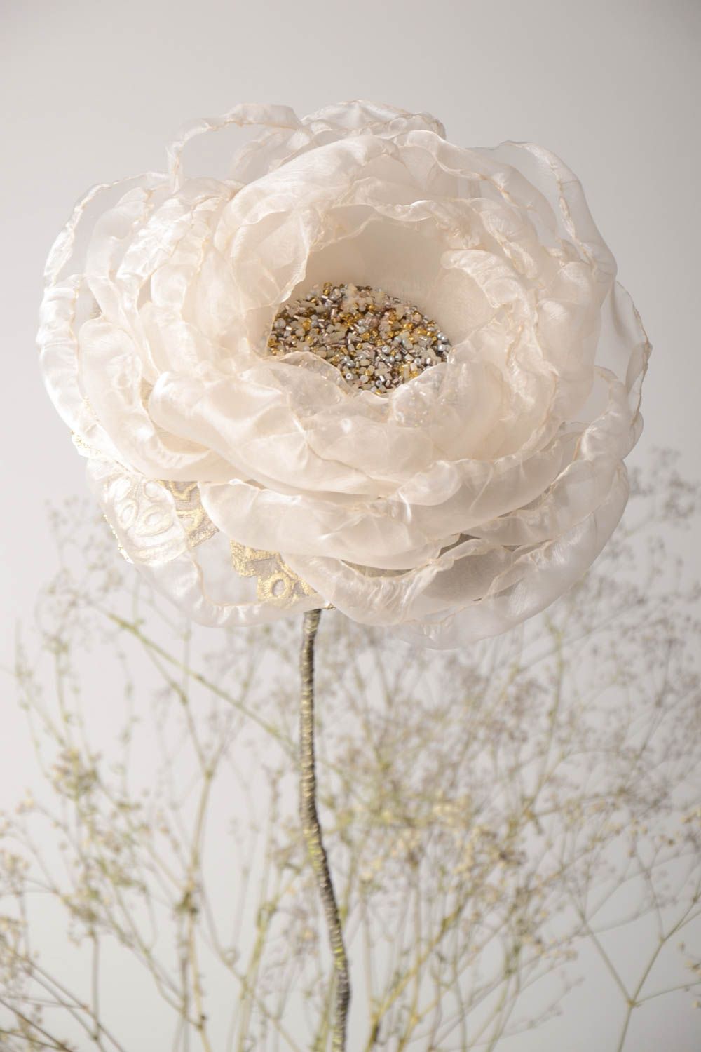 Flor artificial hermosa hecha a mano objeto de decoración adorno para casa  foto 1
