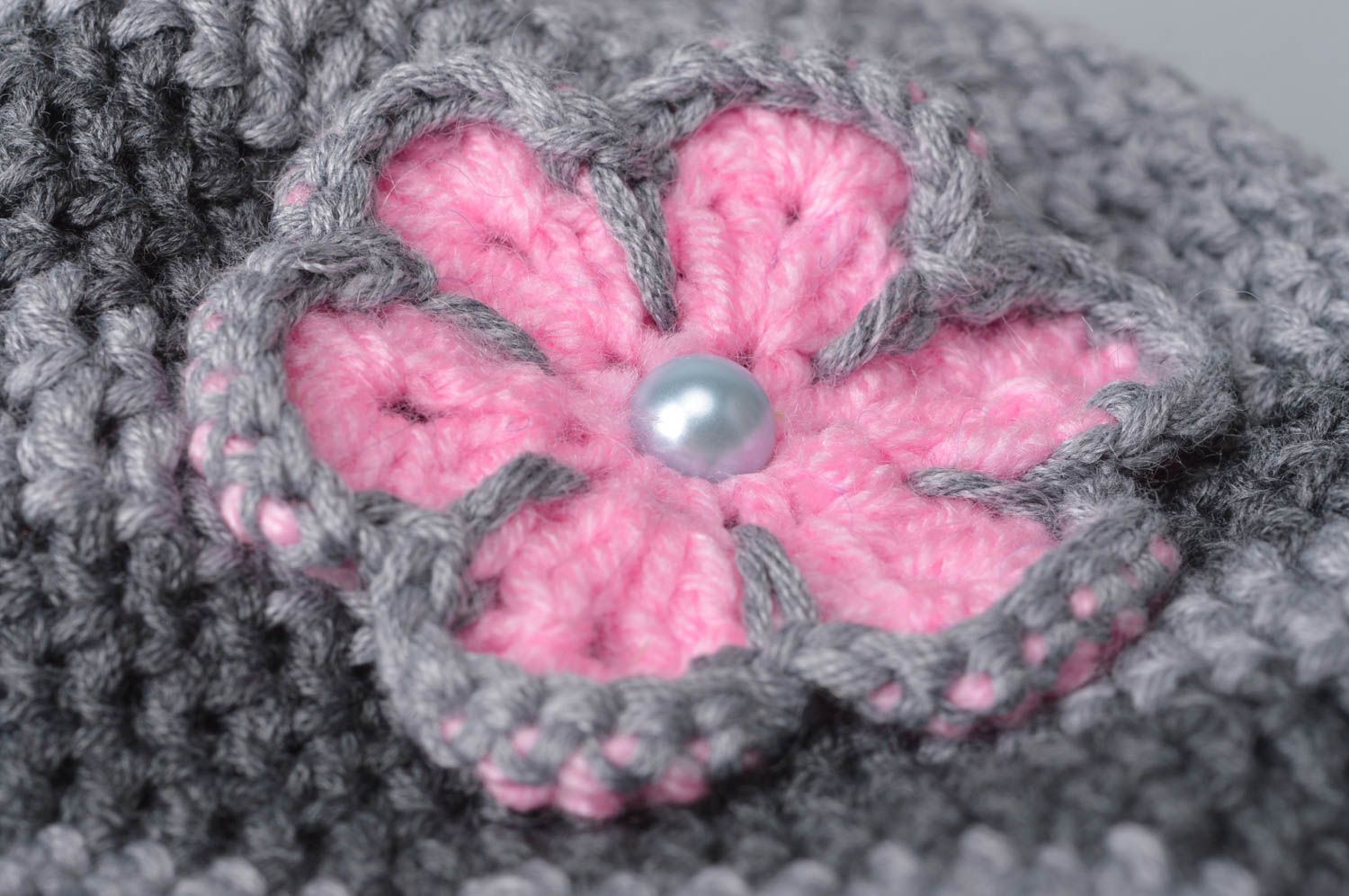 Handmade warm hat crochet baby hat girls accessories hats for kids kids gifts photo 4