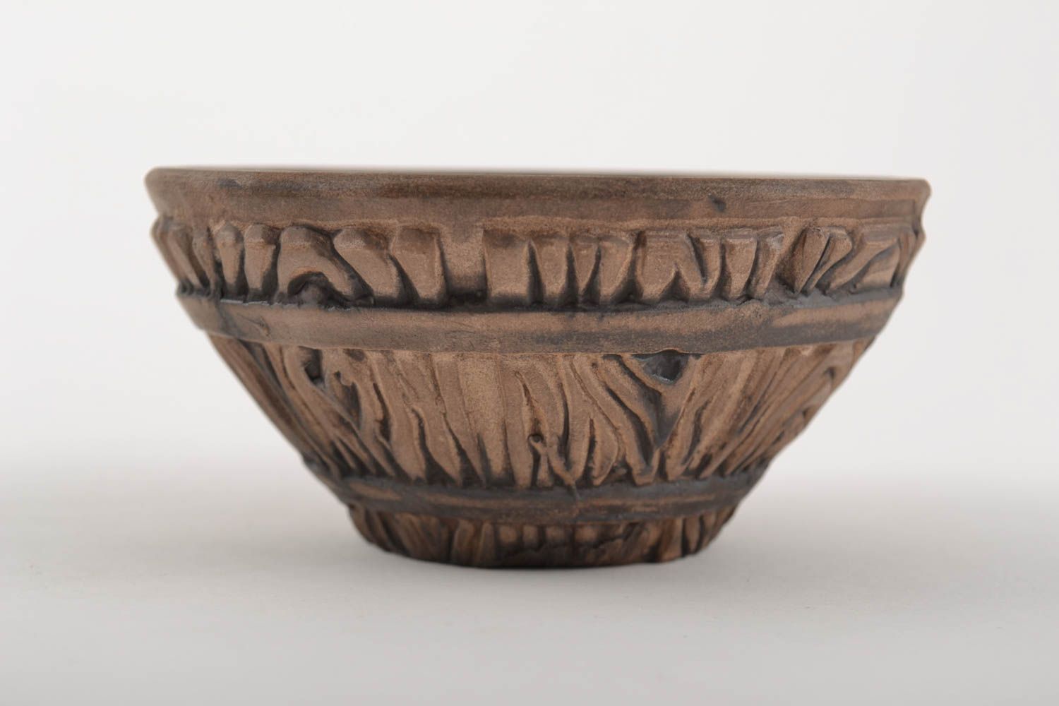 Clay bowl 100 ml in Bondarsky style handmade designer beautiful kitchen pottery photo 5