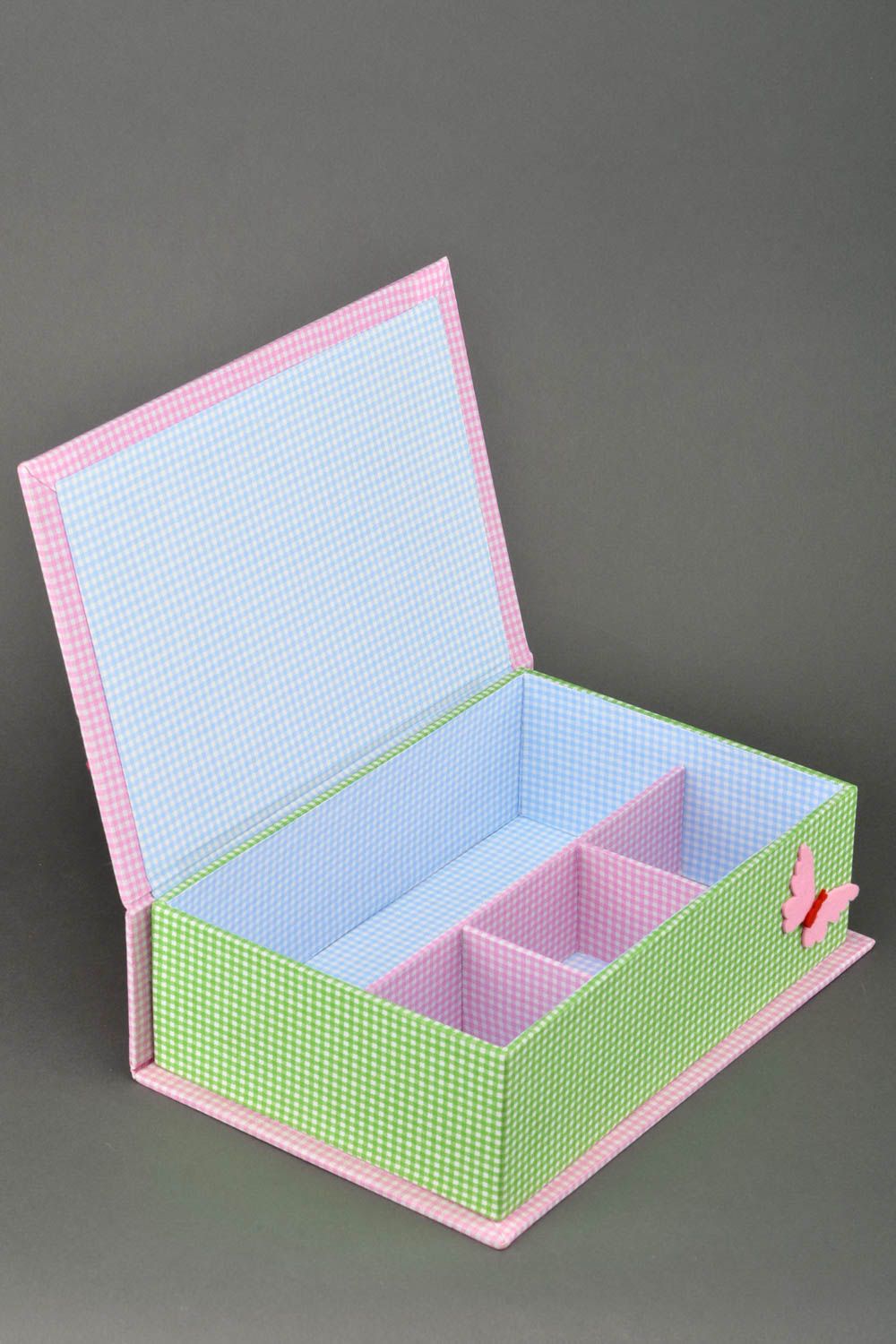 Handmade girl box jewelry box made of wood present for children designer box photo 4