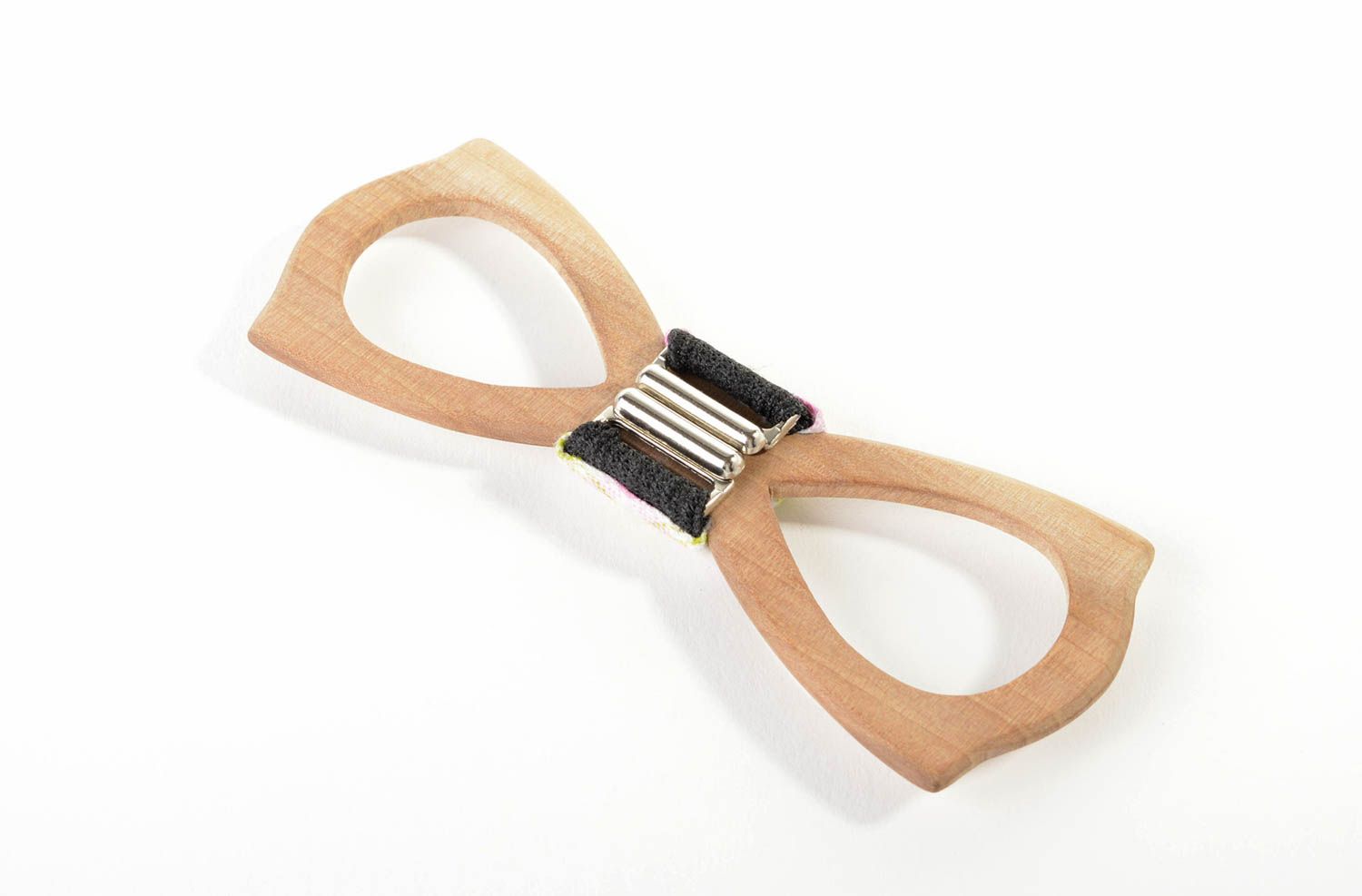 Pajarita moderna artesanal de madera corbata de moño accesorio para hombre foto 3