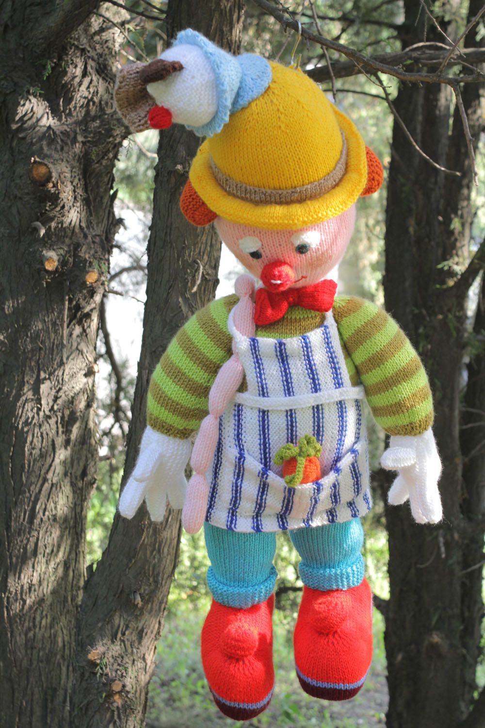 Knitted toy Chef photo 1