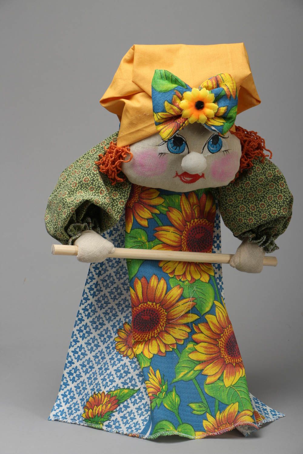 Handmade soft doll for kitchen photo 1