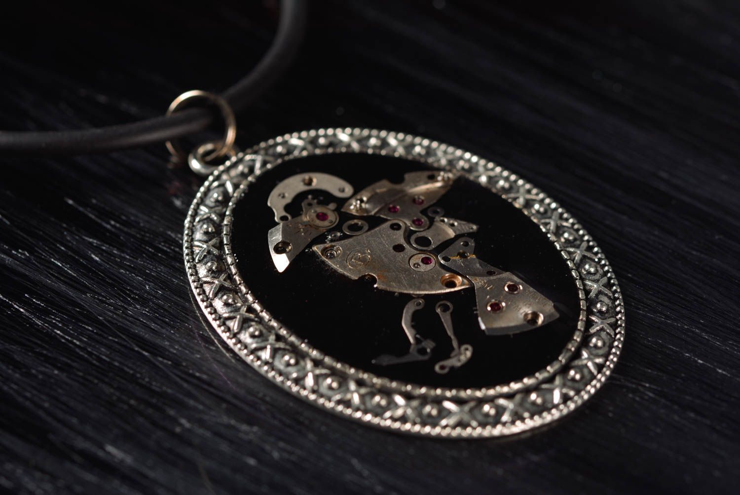 Unusual handmade metal pendant steampunk design metal jewelry designs photo 1