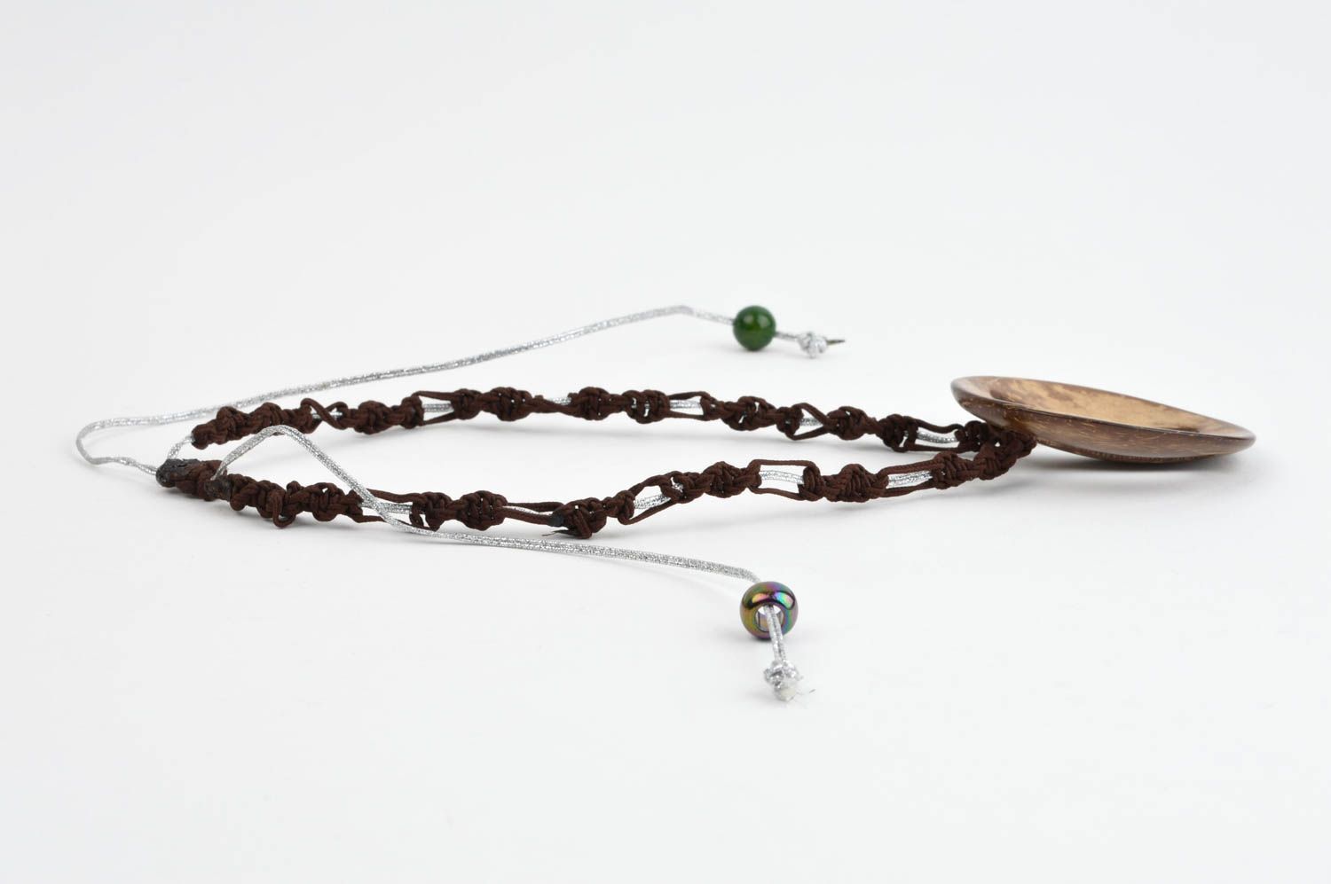 Handmade Rocailles Kette Frauen Accessoire Halskette für Frauen geflochten foto 3