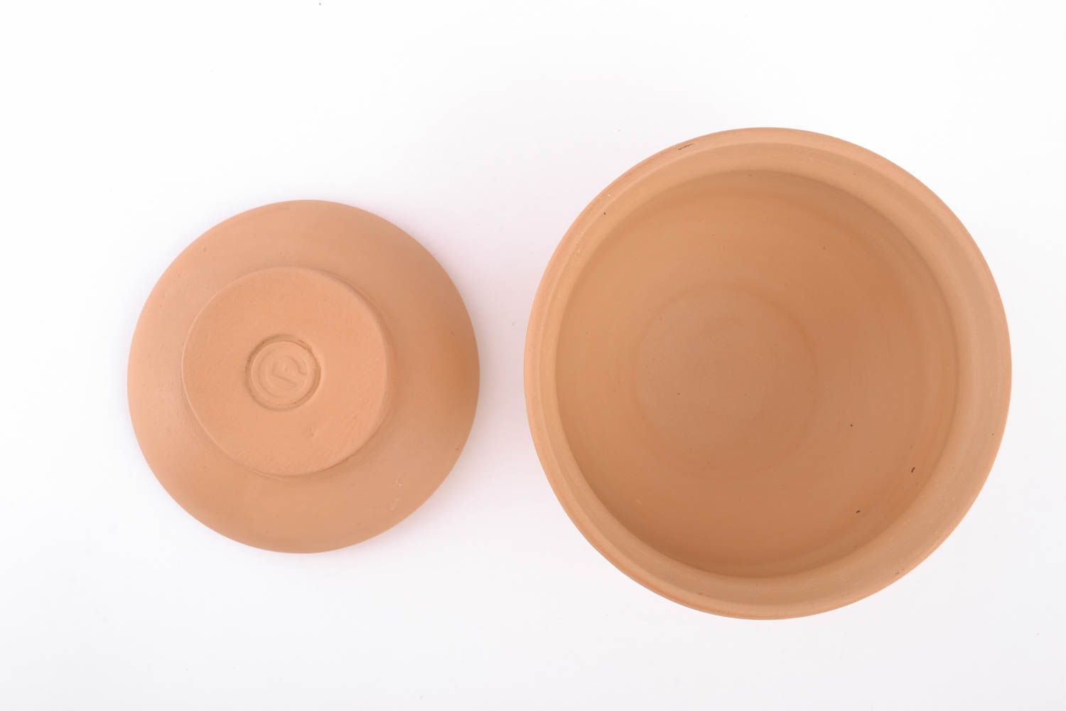 Ceramic pot with lid for baking 0.5 l photo 3