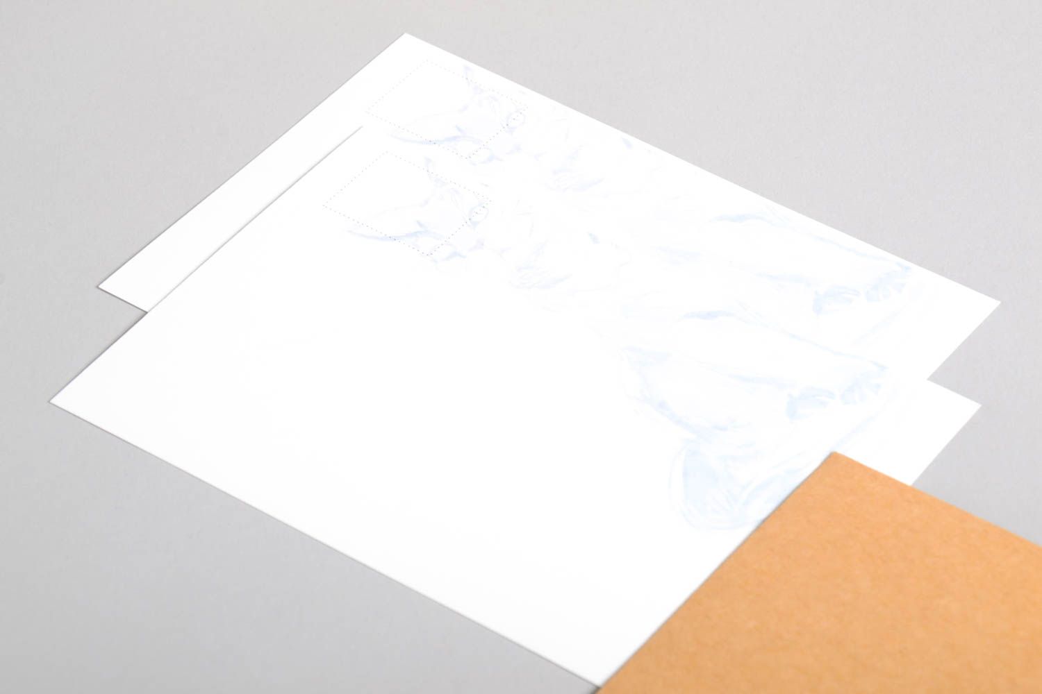 Handmade Grußkarten Papier Künstler Karten mit Umschlag originelle Geschenke foto 3