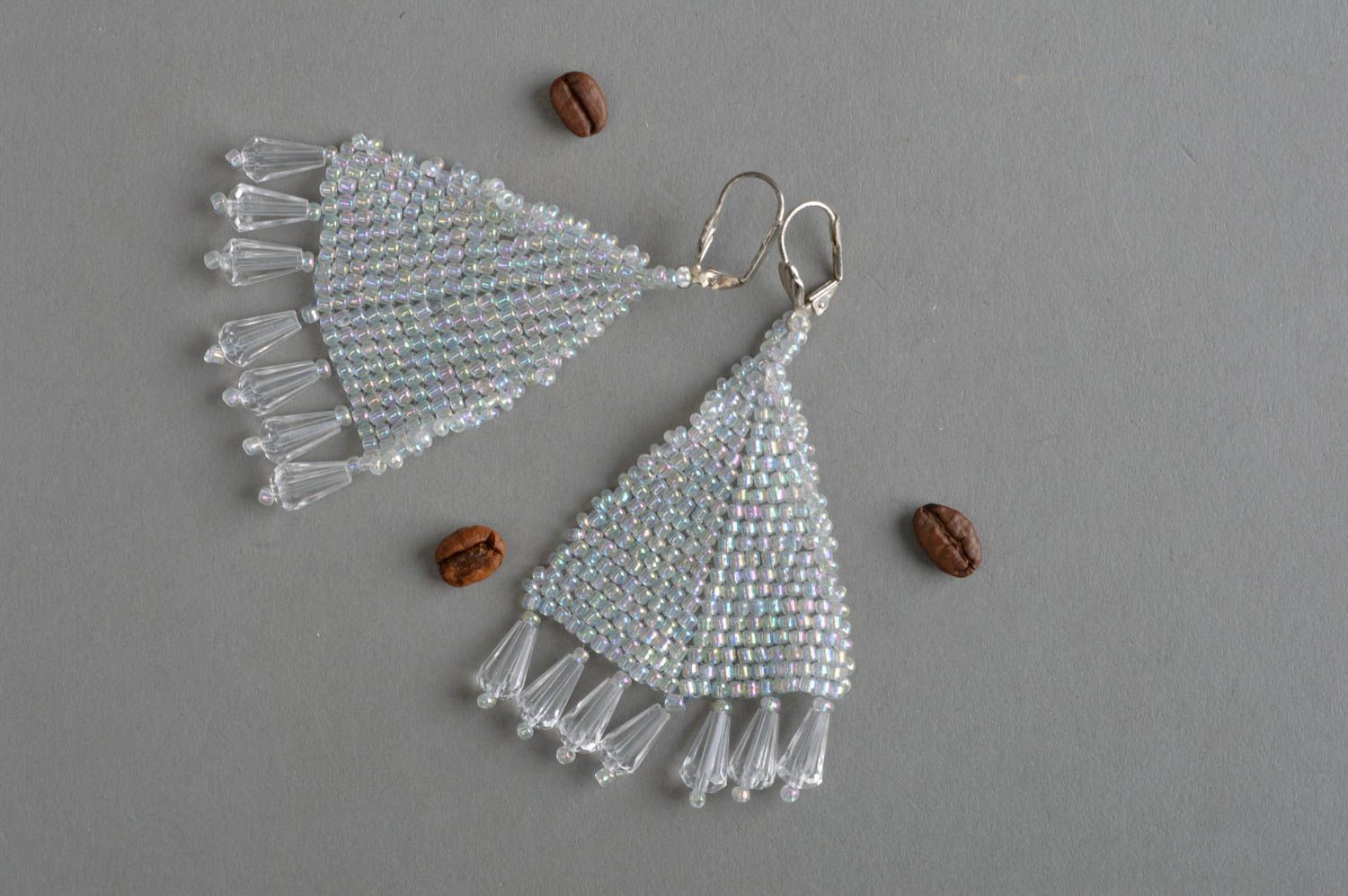 Drop earrings handmade beaded earrings designer accessories for women gift ideas photo 1