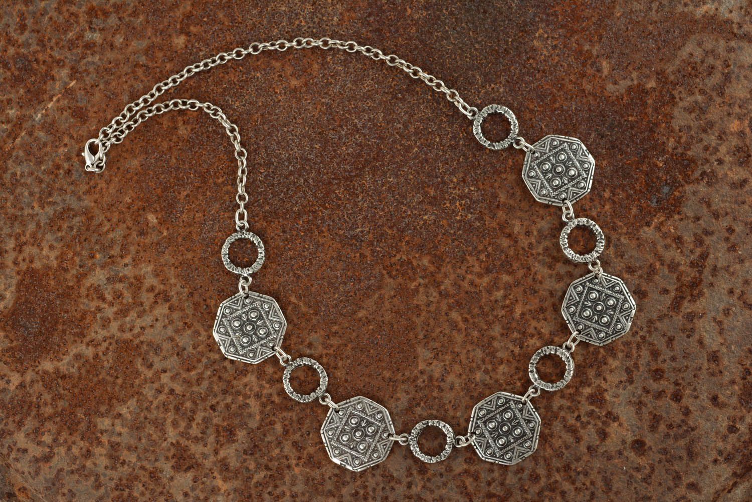 Handmade metal necklace photo 4