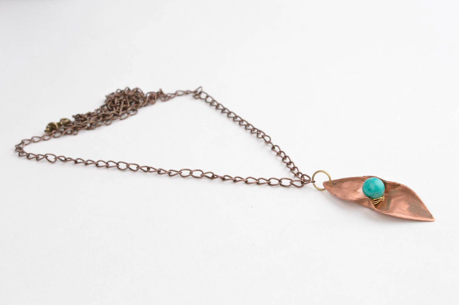 Handmade jewelry designer accessory copper pendant for girls neck accessory photo 3