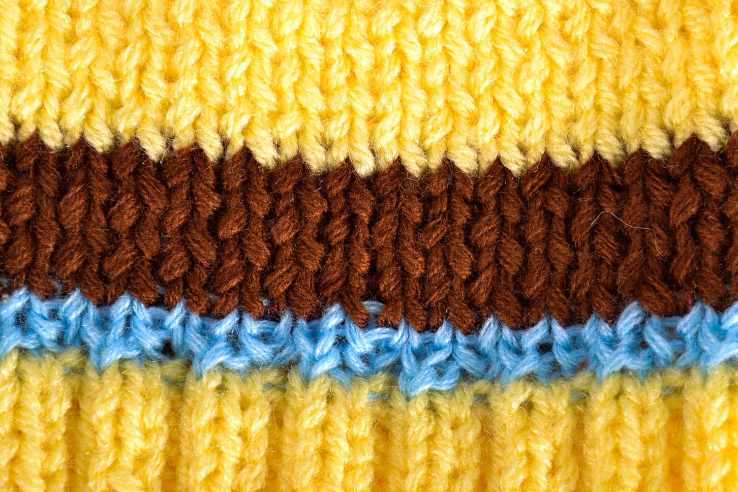 Warm hand knit hat  photo 3