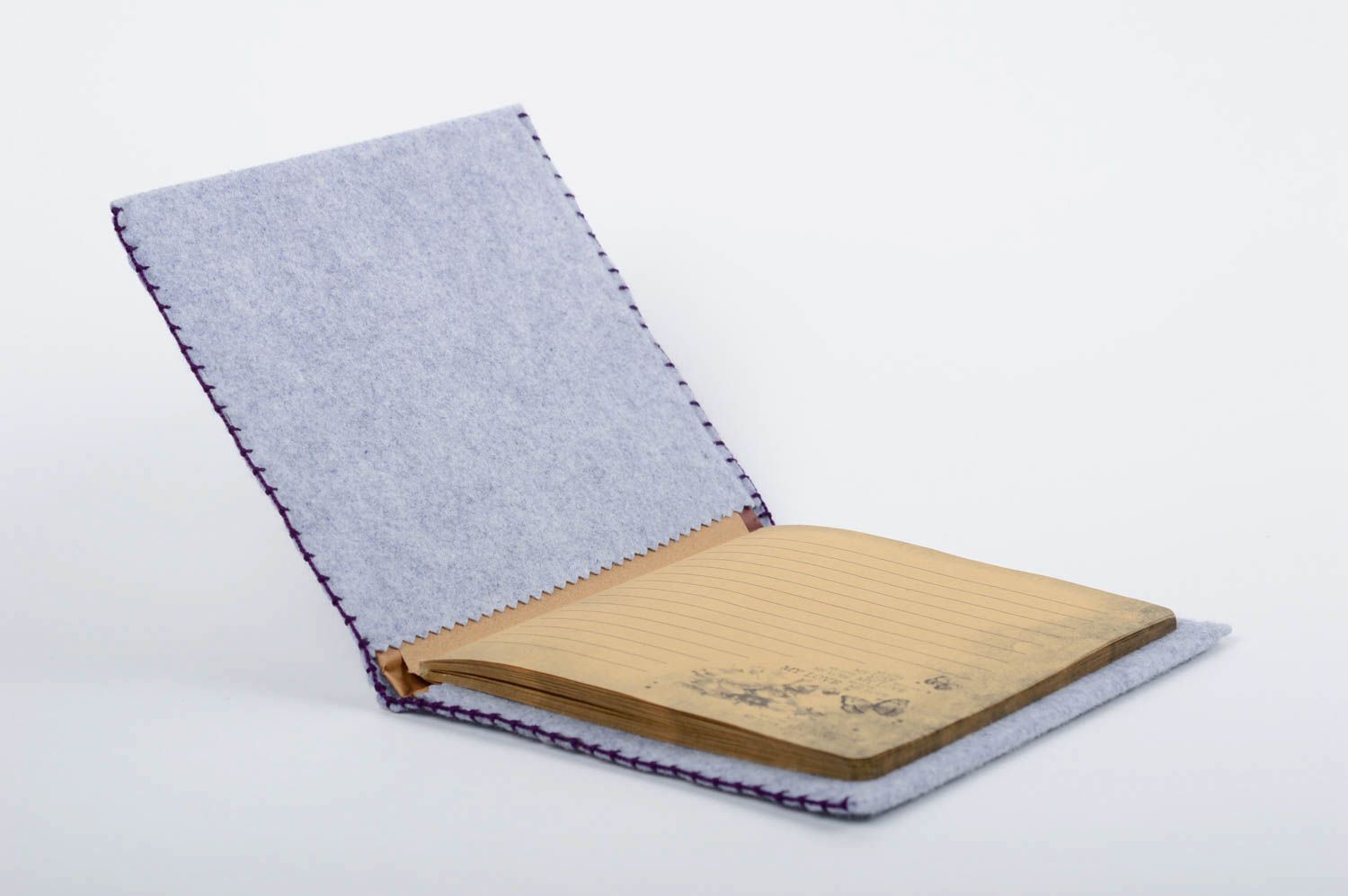 Handmade unique fleece notepad designer sketchbook  ideas for decor and present photo 2