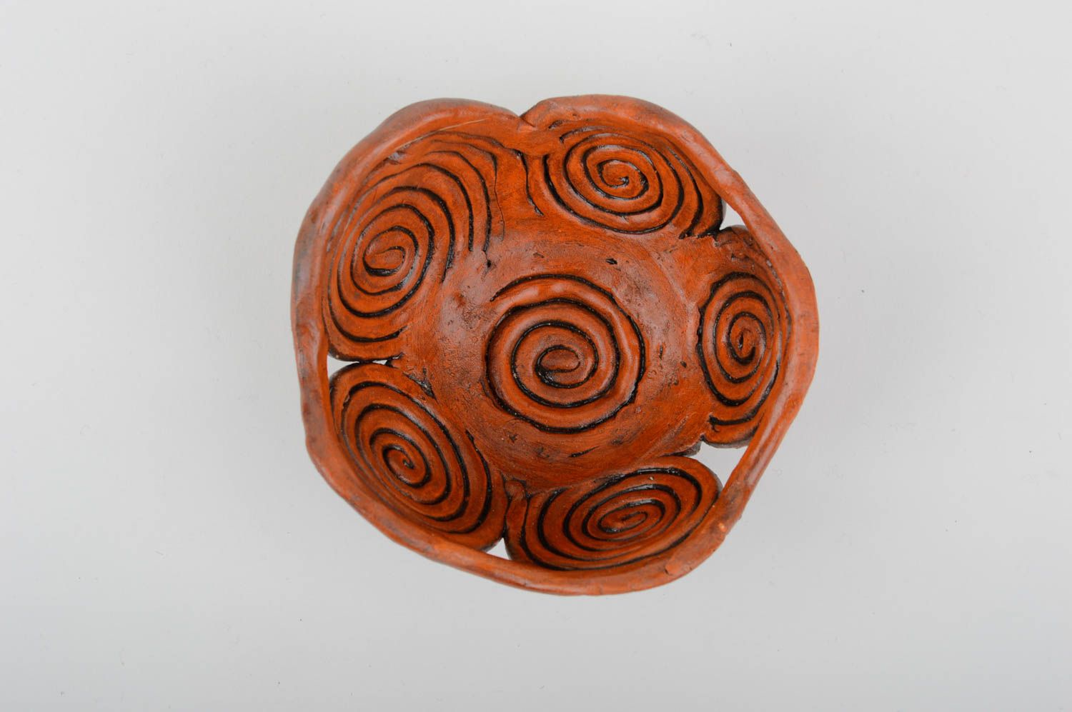 Handgemachte Keramik runde Schale für Bonbons Geschirr aus Ton Geschenk Idee foto 4