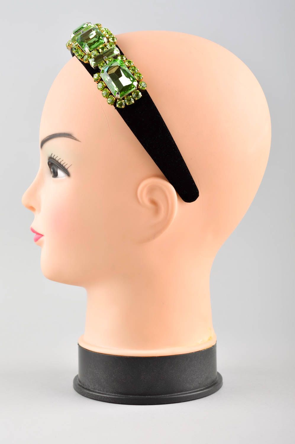 Аксессуар для волос хэнд мэйд обруч на голову из бархата женский аксессуар фото 2